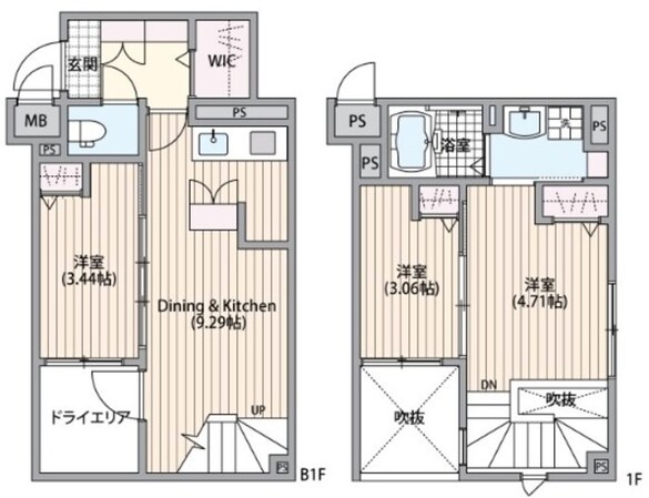 AGRATIO品川大井の物件間取画像